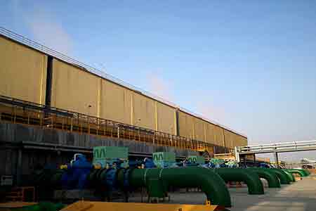 KPS系列單級雙吸離心泵在河南心連心化學工業集團股份有限公司使用現場