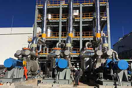 肯富來液環(huán)泵機組在南美某地熱發(fā)電廠使用現(xiàn)場