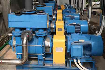 肯富來液環泵在江門南字食品真空結晶車間使用現場